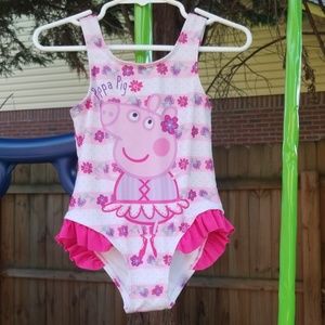 💗Peppa Pig swim suit 2T